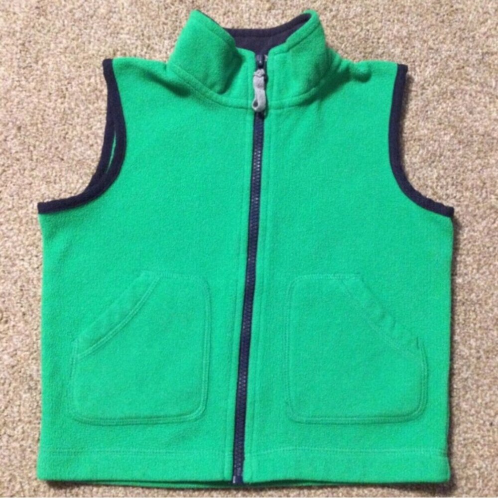 3T VGUC Carter's Green Fleece Vest
